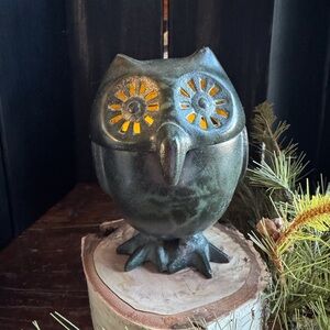 Antique Japanese Hook Nose Owl Censer Lantern